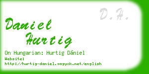 daniel hurtig business card